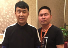 广州杏彩xcsport与明星合影